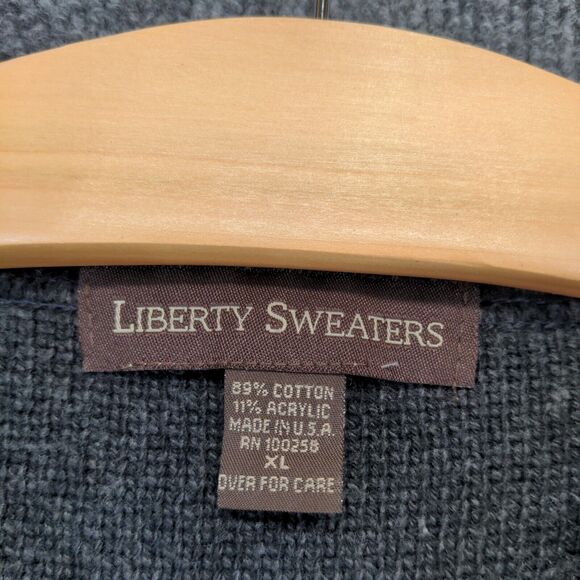 Liberty Sweaters Men's Pullover Knit Multicolor XL Geometric Crew Neck - Picture 10 of 13